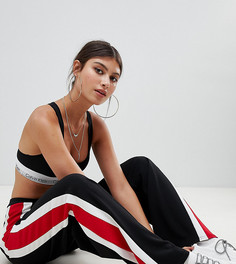 Брюки с полосками по бокам Boohoo - Черный