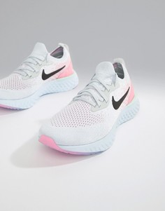 Сине-розовые кроссовки Nike Running Epic React - Синий