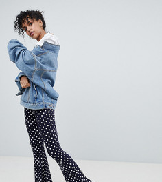 Брюки клеш в горошек Daisy Street - Темно-синий