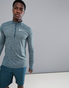 Зеленый свитшот с молнией Nike Running Dri-FIT Element 857820-328 - Зеленый