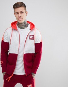 Худи красного цвета на молнии Nike Air 886044-051 - Красный