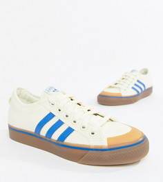 Сине-белые парусиновые кроссовки adidas Originals Nizza - Черный