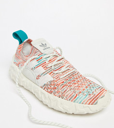 Кремовые трикотажные кроссовки adidas Originals F/22 - Черный