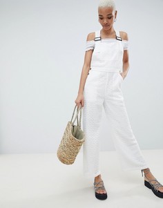 Кружевной комбинезон ASOS DESIGN occasion - Белый