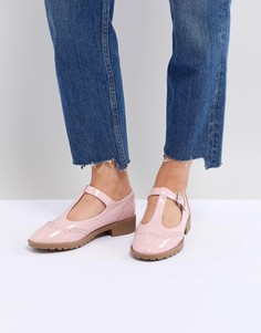 Туфли на плоской подошве ASOS DESIGN Maxime - Розовый