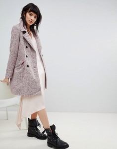 Двубортное пальто Vero Moda - Розовый