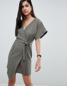Платье мини с запахом ASOS DESIGN - Зеленый