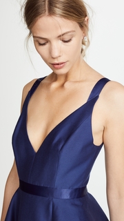 Halston Heritage Dramatic Flounce Skirt Dress