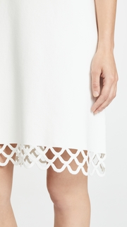 Milly Eyelet Scallop Shift Dress