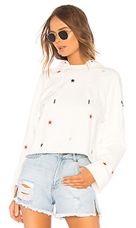 Crop hoodie sweatshirt with stars - Pam &amp; Gela