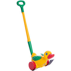 Каталка "Утёнок" с ручкой, Полесье