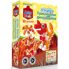 Конструктор Знаток "Artec  Bloks" Приключения динозавриков, 30 деталей