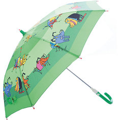 Зонт-трость, детский, со светодиодами, Zest, попугай, зеленый