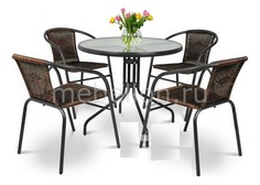 Набор уличный CDC01/087-D80 Brown 4Pcs Afina