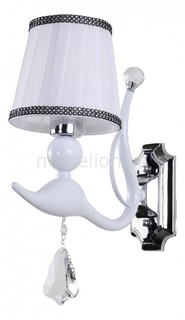Бра FLAMINGO AP1 WHITE Crystal Lux