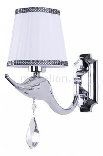 Бра FLAMINGO AP1 CHROME Crystal Lux