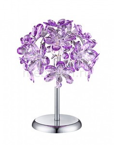 Настольная лампа декоративная Purple 5142-1T Globo