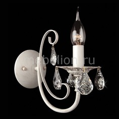 Бра 3305/1 белый с золотом/прозрачный хрусталь Strotskis Eurosvet