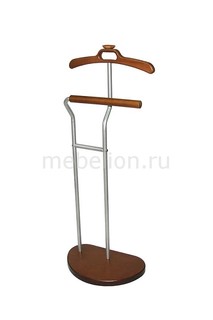 Вешалка для костюма Декарт Д-10 металлик/средне-коричневый Мебелик