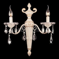 Бра 3641/2 белый с золотом/прозрачный хрусталь Strotskis Eurosvet