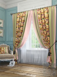 Портьера (145х260 см) 2шт. Эзми ТомДом