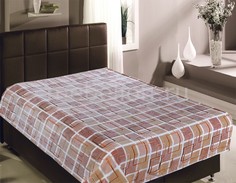 Плед (200х220 см) Клетка с квадратами Buenas Noches