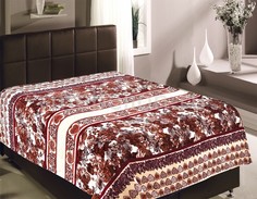 Плед (150х200 см) Полосы цветы и сердечки Tex Republic