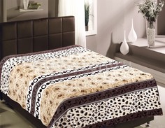 Плед (180х220 см) Полосы роз и шкур Tex Republic