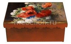 Шкатулка декоративная (26х18х13 см) Маки 1826-16 Акита