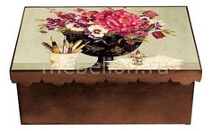 Шкатулка декоративная (26х18х13 см) Пионы 1826-8 Акита