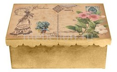 Шкатулка декоративная (26х18х13 см) Дама 1826-15 Акита