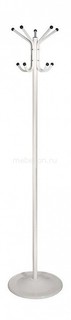 Вешалка-стойка Бюрократ CR-001 белый основание круглое металлическая H180 см, основ. D36см