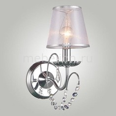 Бра 10069/1 хром/прозрачный хрусталь Strotskis Eurosvet