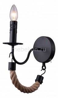 Бра Marsiglia A8956AP-1BK Arte Lamp