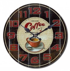 Настенные часы (30 cм) Love Coffee 319348 ОГОГО Обстановочка