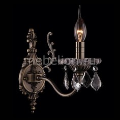 Бра 3281/1 античная бронза/прозрачный хрусталь Strotskis Eurosvet