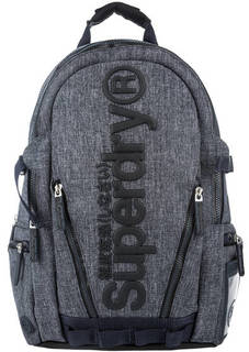 Синий текстильный рюкзак с двумя отделами Superdry
