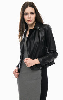 Черная куртка с косой молнией Armani Exchange