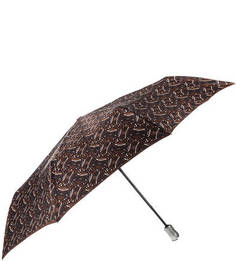 Зонт с коричневым куполом из сатина Doppler