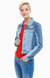 Джинсовая куртка с рваными деталями Tom Tailor Denim