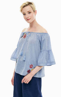 Хлопковая блуза с вышивкой Mavi
