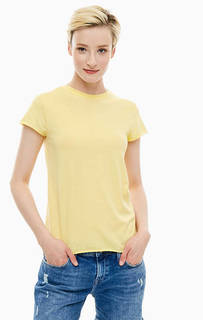 Желтая футболка с необработанными краями Mavi