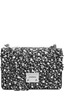 Маленькая кожаная сумка с широким плечевым ремнем Rebecca Minkoff