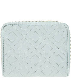 Голубой кожаный кошелек на молнии Tory Burch