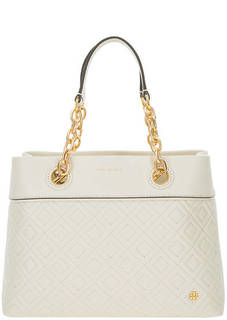 Кожаная сумка с тонким съемным плечевым ремнем Tory Burch