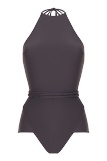 Слитный серый купальник Ometepe Bodypoetry