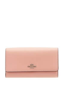 Розовый клатч с логотипом Phone Crossbody Coach