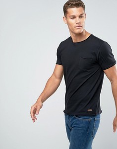 Базовая футболка с необработанными краями Brave Soul - Черный