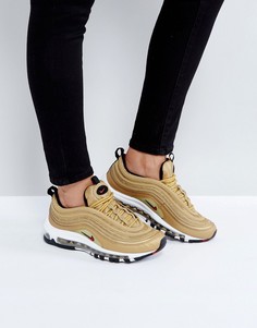 Золотистые кроссовки Nike Air Max 97 - Золотой