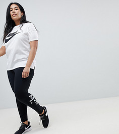 Леггинсы с завышенной талией Nike Plus - Черный